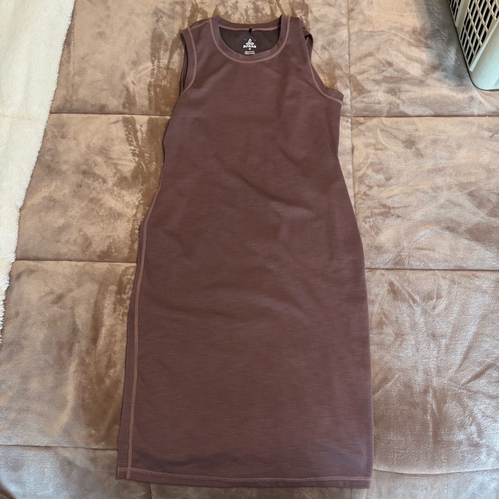 Prana Sleeveless Chocolate Midi Dress